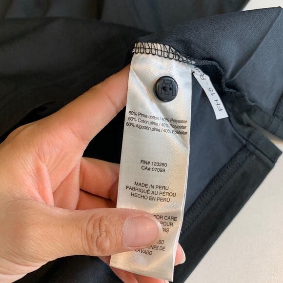 Travis Mathew Polo Shirt Womens XL Black Short Sleeve Wickenburg Golf *Logo - Picture 9 of 13